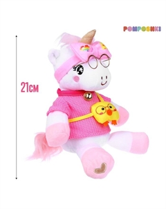 Мягкая игрушка «Единорожка Луна», в повязочке, 21 см Pomposhki