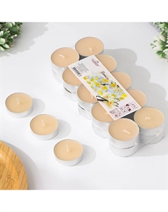 Набор свечей ароматических чайных «Ваниль», 3.8×1.6 см, 3.5 ч, 12 г, 20 шт. Омский свечной завод