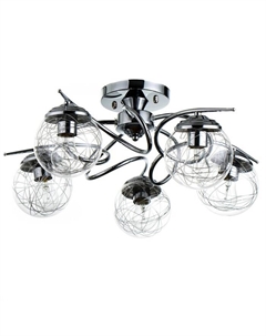 Люстра "Франни" 5хЕ27 40Вт серебро 60х60х28 см Bayerlux