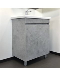 Тумба-умывальник «Осло-70НД» цвет бетон светлый, с раковиной COMO 70 Comforty