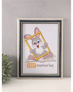 Фоторамка для фото 21×30 см «Рамин», пластик, синий Keep memories