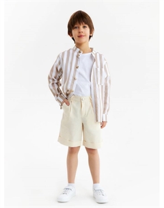 Шорты для мальчика,, бежевые, рост 134 см Minaku