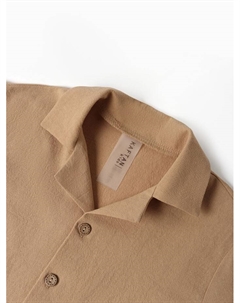 Костюм для мальчика (рубашка, шорты), размер 36 (134-140 см), бежевый Kaftan