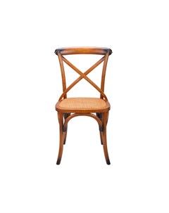 Обеденный стул cross back foxy коричневый 45x89x50 см Mak-interior