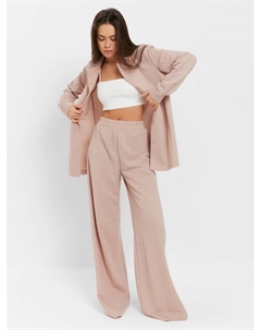 Костюм женский (рубашка, брюки, топ) Base, размер 50, пудровый Kaftan