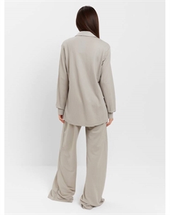 Костюм женский (рубашка, брюки, топ) Base, размер 48, серый Kaftan