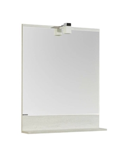 Зеркало настенное для ванной «Бекка» PRO 70, с подсветкой, 700 мм, цвет дуб сомерсет Aquaton