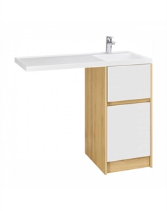 Тумба «Лондри», под раковину «Лондри 40», без фасада, 420×496×860 мм, цвет дуб сантана Aquaton