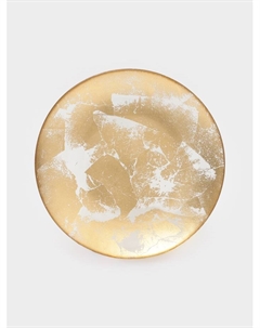 Тарелка Gold Dust, d=21 см, стекло, золотистая Magistro