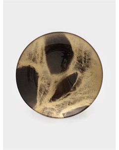 Тарелка Brown Marble, d=21 см, стекло, коричневая Magistro