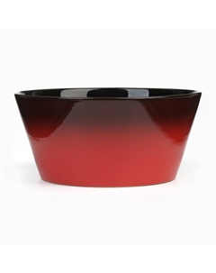 Салатник «Красная», 1,2 л, 8,5×18 см, красный Борисовская керамика