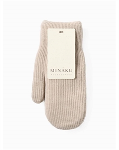 Варежки женские, серая, 22 см Minaku