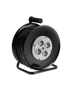 Удлинитель на катушке 50 м, 16 А, 250 В, IP20, ПВС 3х2.5, каркас металл Элект