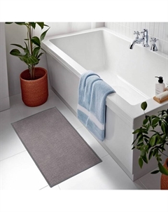 Коврик для ванной и туалета, полиэстер, 80×50 см, серый Savanna