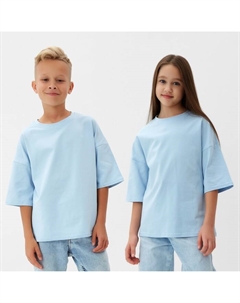 Футболка детская : Basic Line KIDS, голубая, рост 152 см Minaku