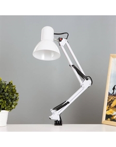 Лампа настольная на шарнире 800 "Крус, белая" E27 40W Risalux