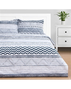 Постельное бельё евро Ethnos 200х215 см,225х240 см,50х70± 3 см - 2 шт, новосатин Этель