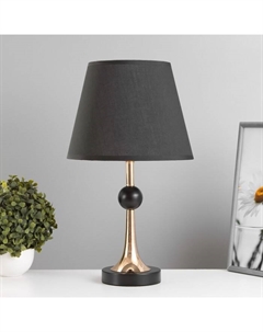 Настольная лампа «Глафира» Е27 40 Вт черно-золотой 25×25×43 см Risalux