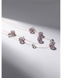 Бусы «Карамель» два ряда, бусина №16, цвет серый в золоте, 54 см Qf