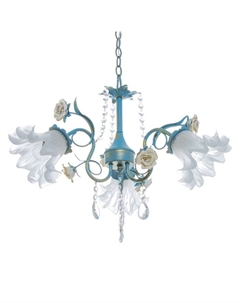 Люстра "Лиана" 3хЕ27 40Вт синий 45х45х40-90 см Bayerlux