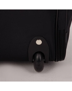 Сумка дорожная на колёсах 24", 2 отдела на молниях, 2 наружных кармана, длинный ремень, цвет чёрный Зфтс