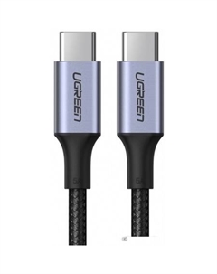Кабель US316 70429 USB Type-C - USB Type-C (2 м, черный) Ugreen