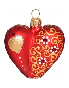 Елочная игрушка Сердечко 200-044 Orbital