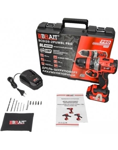 Ударная дрель-шуруповерт BCDI20-2PUMBL PRO (с 1-м АКБ, кейс) Brait