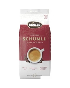 Кофе Cafe Creme Schumli 2 зерновой 1 кг Minges