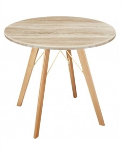 Кухонный стол SHT-TU9/80 МДФ (прозрачный лак/дуб сонома светлый) Sheffilton