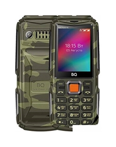 Кнопочный телефон BQ BQ-2410L Tank Power 4G (зеленый камуфляж) Bq