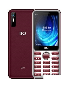 Кнопочный телефон BQ BQ-2833 Slim (бордовый) Bq