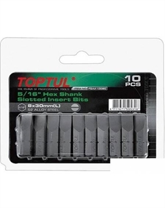 Набор бит FSAA106EG (10 предметов) Toptul