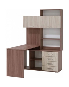 Стол ПКС-11 левый (ясень шимо темный/ясень шимо светлый) Памир