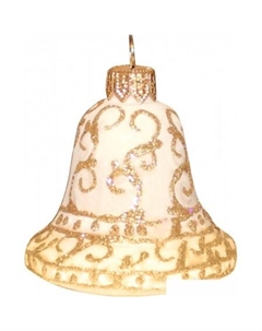 Елочная игрушка Колокольчик 200-043-3 (белый) Orbital