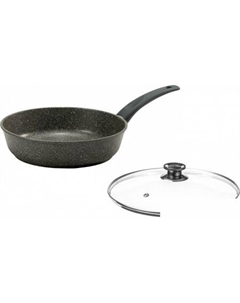 Сковорода Мрамор АЛА260 (MR0026GR) (с крышкой) Victoria