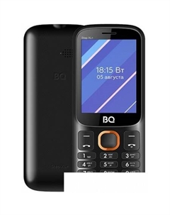 Кнопочный телефон BQ BQ-2820 Step XL+ (черный/оранжевый) Bq