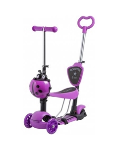 Трехколесный самокат Saddle Pro 2019 120SB.DISCOKIDS.VL9 (фиолетовый) Novatrack