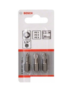 Набор бит 2607001753 3 предмета Bosch