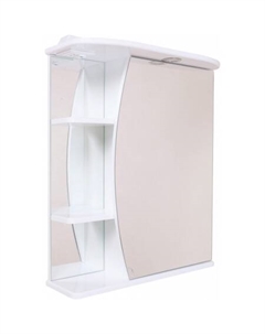 Шкаф с зеркалом Луна 60.01 правый (белый) [206014] Onika