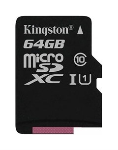 Карта памяти Canvas Select SDCS/64GBSP microSDXC 64GB Kingston