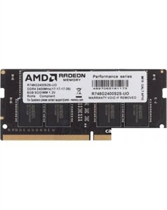 Оперативная память Radeon R7 Performance 8GB DDR4 SODIMM PC4-19200 R748G2400S2S-UO Amd