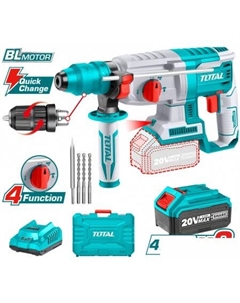 Перфоратор TRHLI202289 (с 2-мя АКБ, кейс, оснастка) Total