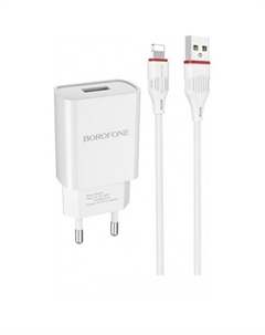 Сетевое зарядное BA20A Lightning (белый) Borofone