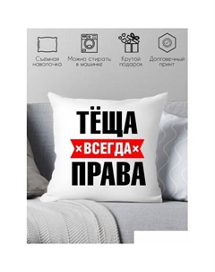 Декоративная подушка Тёща всегда права 40x40raz8 Print style