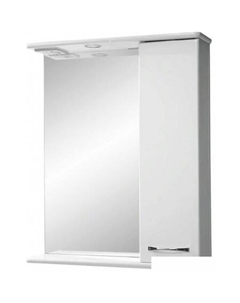 Шкаф с зеркалом Прима 60 461776 (правый, белый) Tivoli