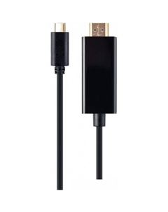 Кабель A-CM-HDMIM-02 USB Type-C - HDMI (2 м, черный) Cablexpert
