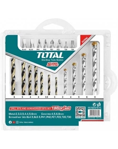 Набор бит и сверл TACSDB1901 (19 шт) Total