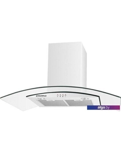 Кухонная вытяжка Ancona PlusA Isla 90 (белый/прозрачное стекло) Maunfeld