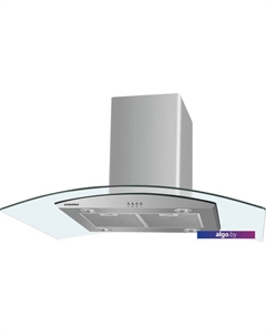 Кухонная вытяжка Ancona PlusA Isla 90 (нержавеющая сталь/прозрачное стекло) Maunfeld